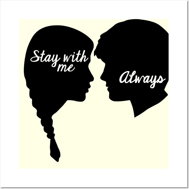 Stay With Me Wall Art by nicedrak